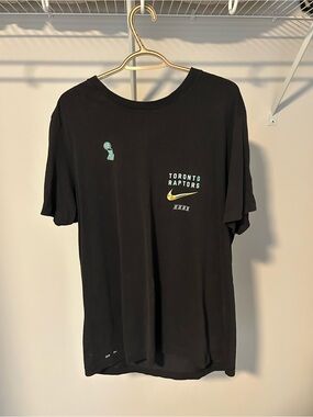 Nike Black Toronto Raptors Logo Short Sleeve Tee